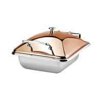 Athena Princess 2/3 Size Rectangular Chafer - Golden Rose - 440x410mm