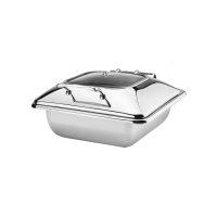 Athena Princess 2/3 Size Rectangular Chafer - Glass Lid - 440x410mm