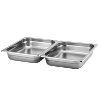 Athena 1/2 Size Stainless Steel Food Pan - Silver