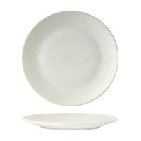 Zuma Frost Ribbed Round Plate - 265mm (Pack of 6)