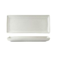 Zuma Frost Ribbed Rectangular Platter - 335x140mm (Pack of 6)