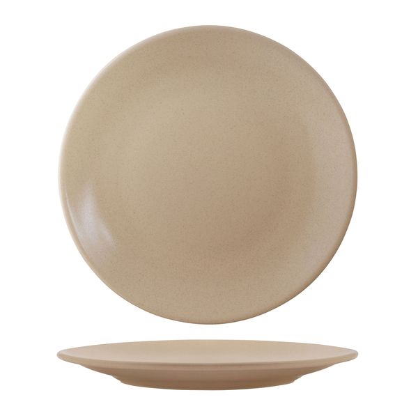 Zuma Sand Round Coupe Plate - 285mm (Pack of 6)