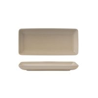 Zuma Sand Ribbed Rectangular Platter - 220x100mm (Pack of 6)