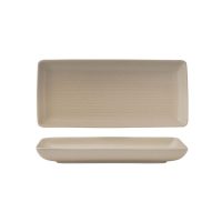 Zuma Sand Ribbed Rectangular Platter - 250x125mm (Pack of 6)