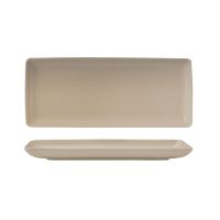 Zuma Sand Ribbed Rectangular Platter - 335x140mm (Pack of 6)