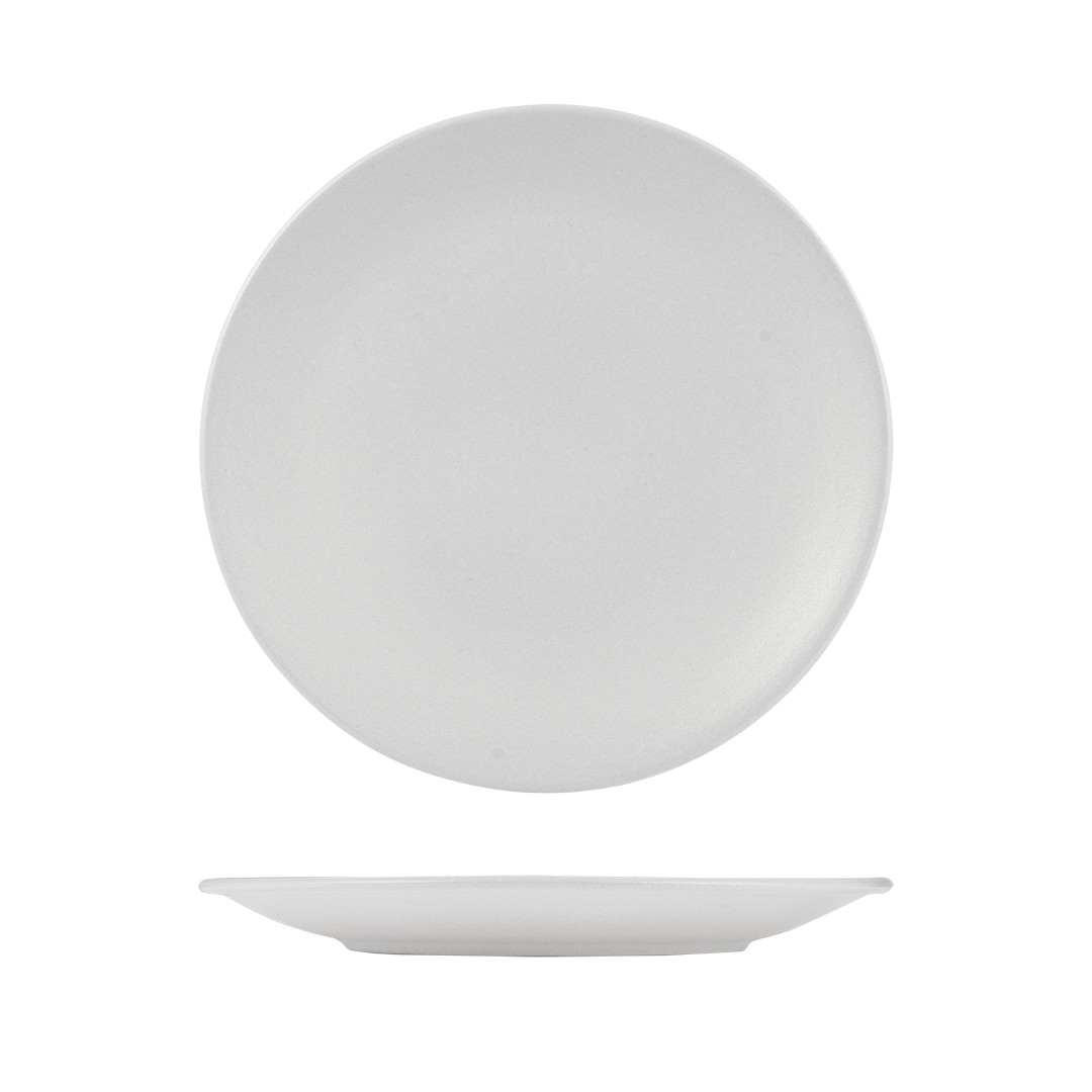 Zuma Pearl Aspen Round Coupe Plate - 310mm (Pack of 3)