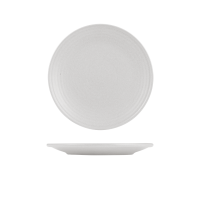 Zuma Pearl Aspen Ribbed Round Plate - 265mm (Pack of 6)