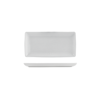Zuma Pearl Aspen Ribbed Rectangular Platter - 250x125mm (Pack of 6)