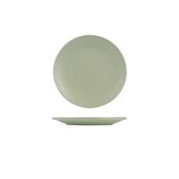 Zuma Pearl Pistachio Ribbed Round Plate - 210mm (Pack of 6)