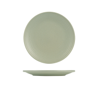 Zuma Pearl Pistachio Ribbed Round Plate - 265mm (Pack of 6)