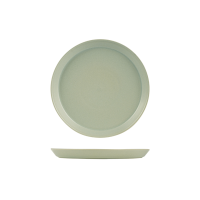 Zuma Pearl Pistachio Round Tapered Plate - 240mm (Pack of 6)