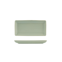 Zuma Pearl Pistachio Ribbed Rectangular Platter - 250x125mm (Pack of 6)