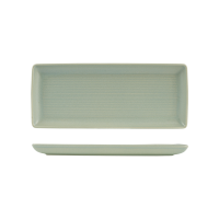 Zuma Pearl Pistachio Ribbed Rectangular Platter - 335x140mm (Pack of 6)
