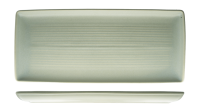 Zuma Pearl Pistachio Ribbed Rectangular Platter - 365x160mm (Pack of 6)