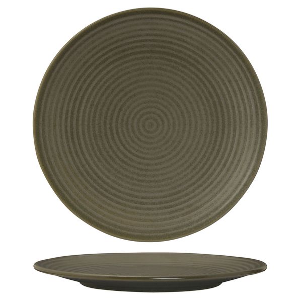 Zuma Cargo Ribbed Round Plate - 310mm (Pack of 3)