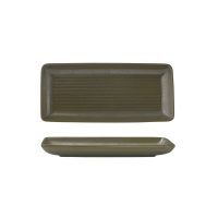 Zuma Cargo Ribbed Rectangular Platter - 220x100mm (Pack of 6)