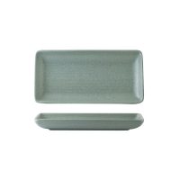 Zuma Mint Ribbed Rectangular Platter - 220x100mm (Pack of 6)