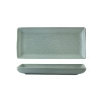 Zuma Mint Ribbed Rectangular Platter - 250x125mm (Pack of 6)
