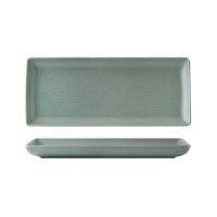 Zuma Mint Ribbed Rectangular Platter - 335x140mm (Pack of 6)