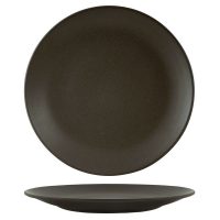 Zuma Charcoal Round Coupe Plate - 310mm (Pack of 3)