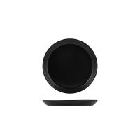 Zuma Charcoal Round Tapered Plate - 200mm (Pack of 6)
