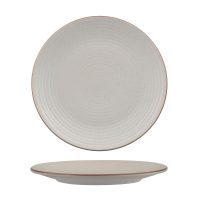 Zuma Mineral Ribbed Round Plate - 265mm (Pack of 6)