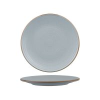 Zuma Bluestone Ribbed Round Plate - 210mm (Pack of 6)