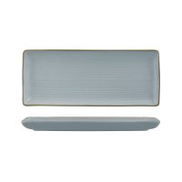 Zuma Bluestone Ribbed Rectangular Platter - 335x140mm (Pack of 6)