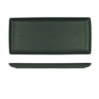 Zuma Forest Rectangle Ribbed Platter - 395x180mm (Pack of 6)
