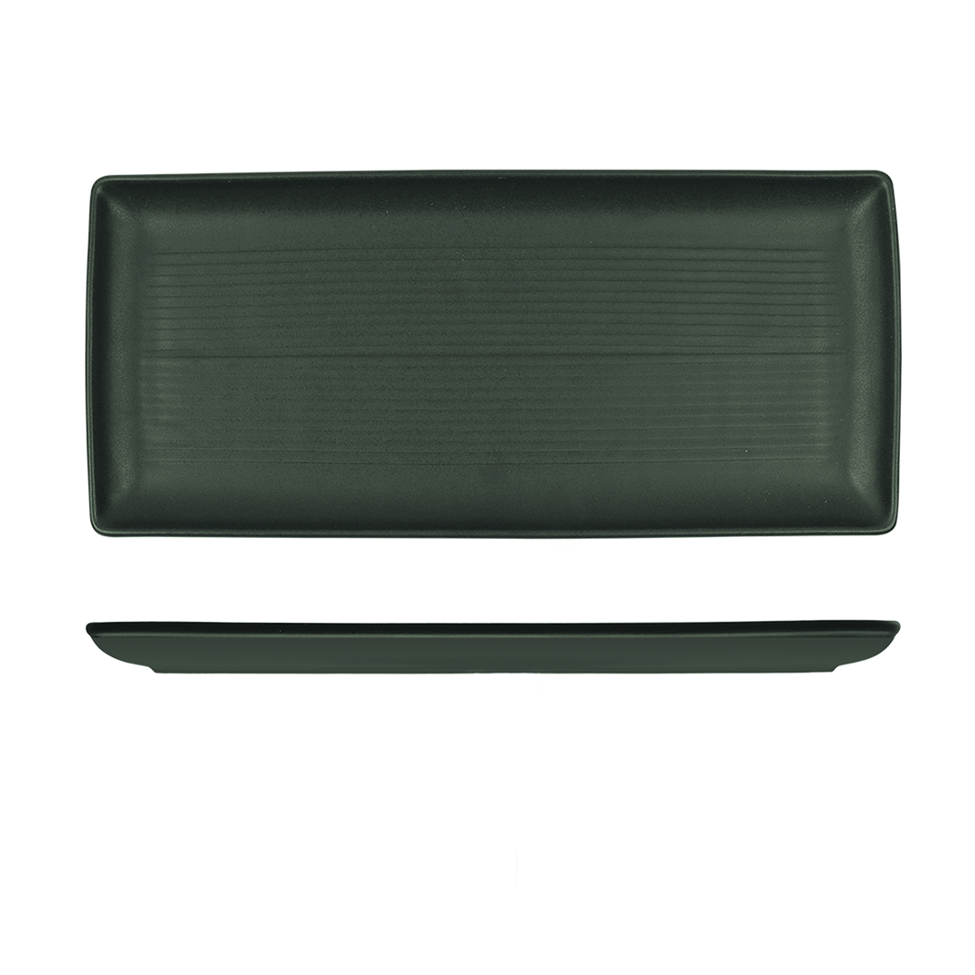 Zuma Forest Rectangle Ribbed Platter - 395x180mm (Pack of 6)