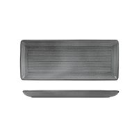 Zuma Gravel Ribbed Rectangular Platter - 335x140mm (Pack of 6)
