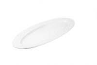 Ryner Melamine Oval Fish Platter - Wide Rim - 710x285mm - White (Pack of 3)