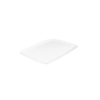 Ryner Melamine Rectangular Coupe Platter - 305x205mm - White (Pack of 6)