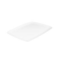 Ryner Melamine Rectangular Coupe Platter - 485x355mm - White (Pack of 6)