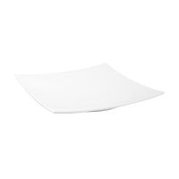 Ryner Melamine Curved Square Platter - 350x350mm - White (Pack of 3)