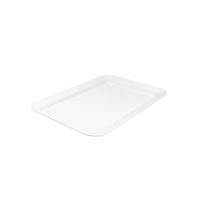 Ryner Melamine Rectangular Platter - Wide Rim - 450x300mm - White (Pack of 6)