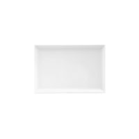 Ryner Melamine Rectangular Platter - White - 300x220mm (Pack of 6)