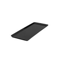 Ryner Melamine Rectangle Sandwich Platter - Black - 390x150mm (Pack of 6)