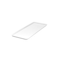 Ryner Melamine Rectangle Sandwich Platter - White - 390x150mm (Pack of 6)