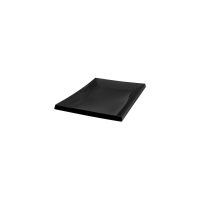 Ryner Melamine Sushi Platter - 200x140mm - Black (Pack of 6)