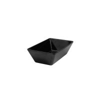 Ryner Melamine Rectangular Deep Dish - 250x150mm - Black (Pack of 6)