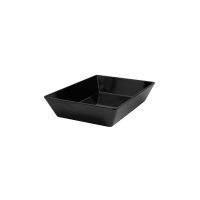 Ryner Melamine Rectangular Deep Dish - 350x250mm - Black (Pack of 3)
