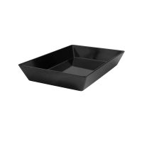 Ryner Melamine Rectangular Deep Dish - 450x300mm - Black (Pack of 3)