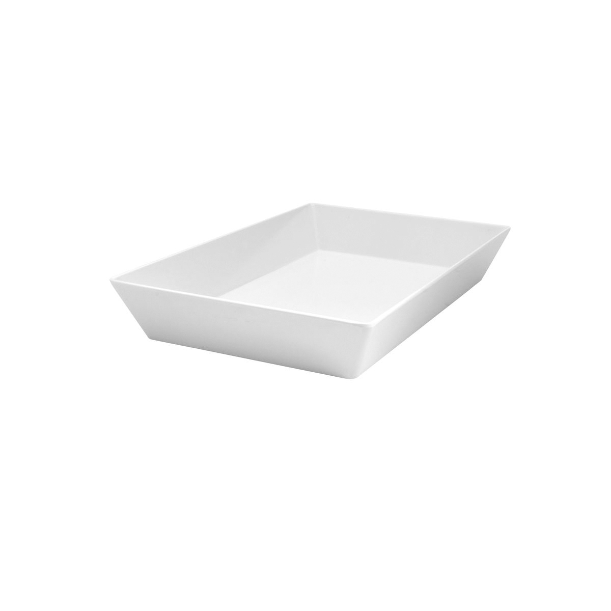 Ryner Melamine Rectangular Deep Dish - 450x300mm - White (Pack of 3)