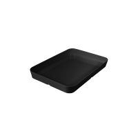 Ryner Melamine Rectangular Deep Dish - Straight Sided - 305x220mm - Black (Pack of 3)