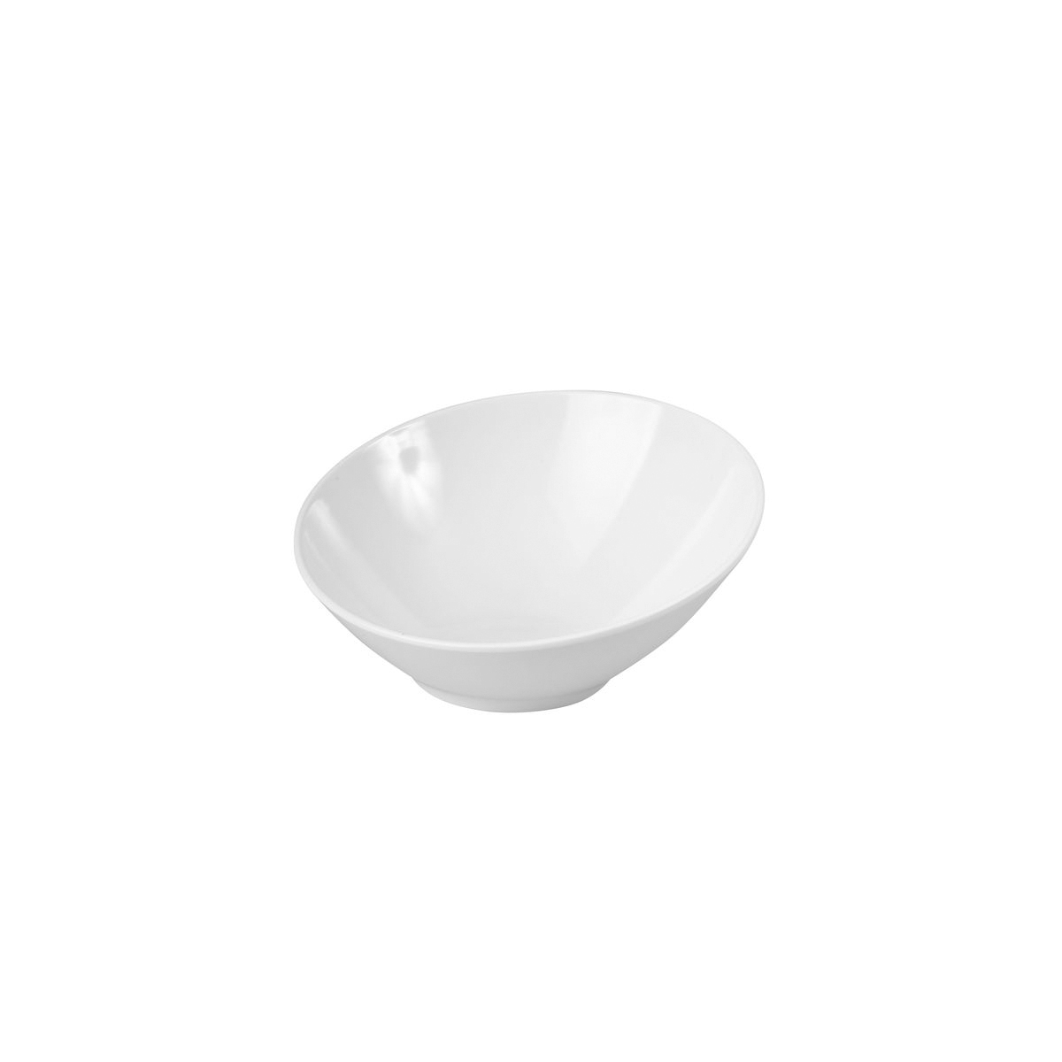 Ryner Melamine Slant Bowl - 300mm - White (Pack of 3)