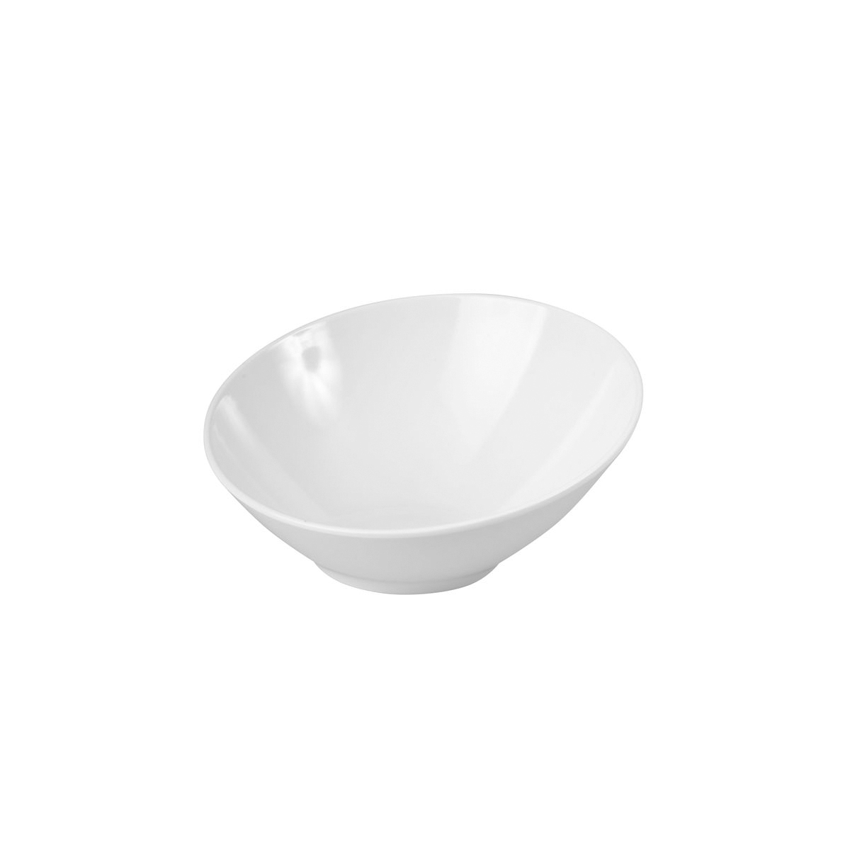 Ryner Melamine Slant Bowl - 350mm - White (Pack of 3)