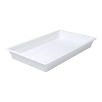 Ryner Melamine 1/1 Size Melamine Food Pan - 530x325mm - White (Pack of 2)