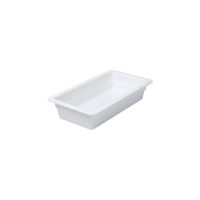 Ryner Melamine 1/3 Size Melamine Food Pan - 325x175mm - White (Pack of 3)