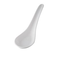 Ryner Melamine Chinese Spoon - White (Pack of 48)